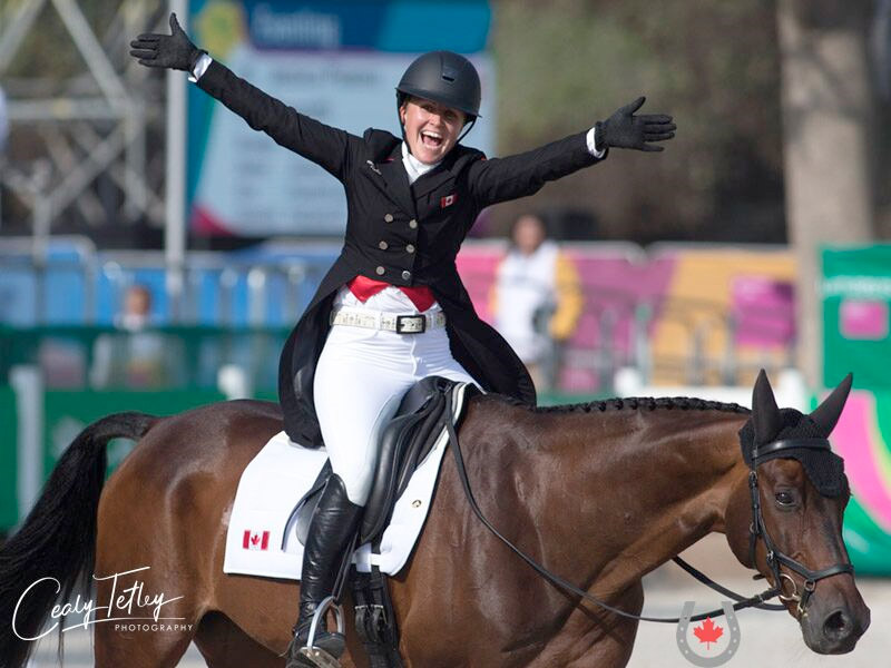 Jessica Phoenix & Pavarotti ride into Canadian Equestrian History